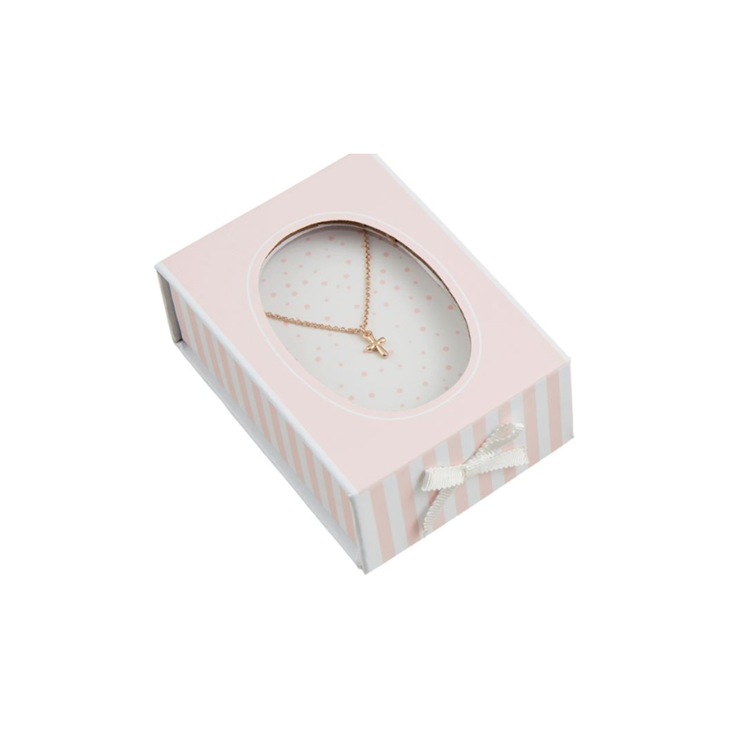 Silver Boxed Cross Necklace