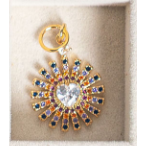 Crystal Beauty Scarf Charm 