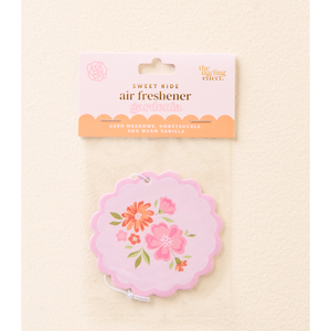 Dainty Floral Pink Car Air Freshener