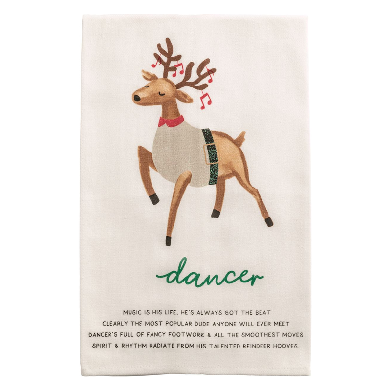 Dancer Reindeer Poem Towel