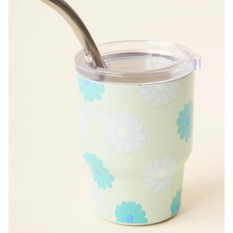 Darling Daisy Aqua 2 oz. Tiny Tumbler