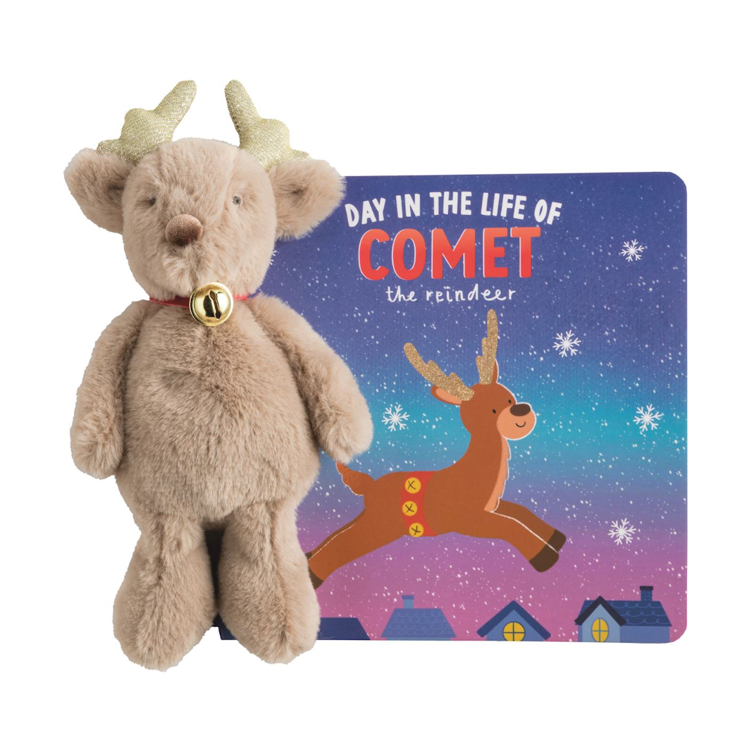 Reindeer Book with Plush 