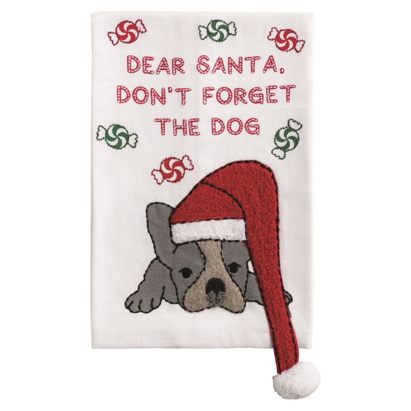Dear Santa, Don't Forget the Dog Tea Towel