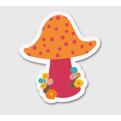 Dotted Mushroom Sticker