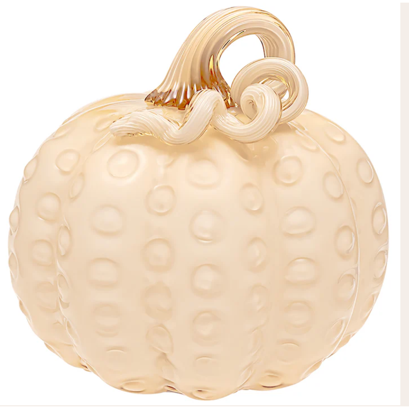 Butter Dotted Glass Pumpkin