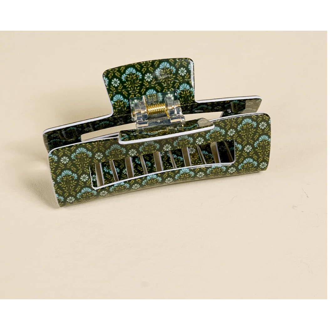 Everbloom Forest Green Claw Clip