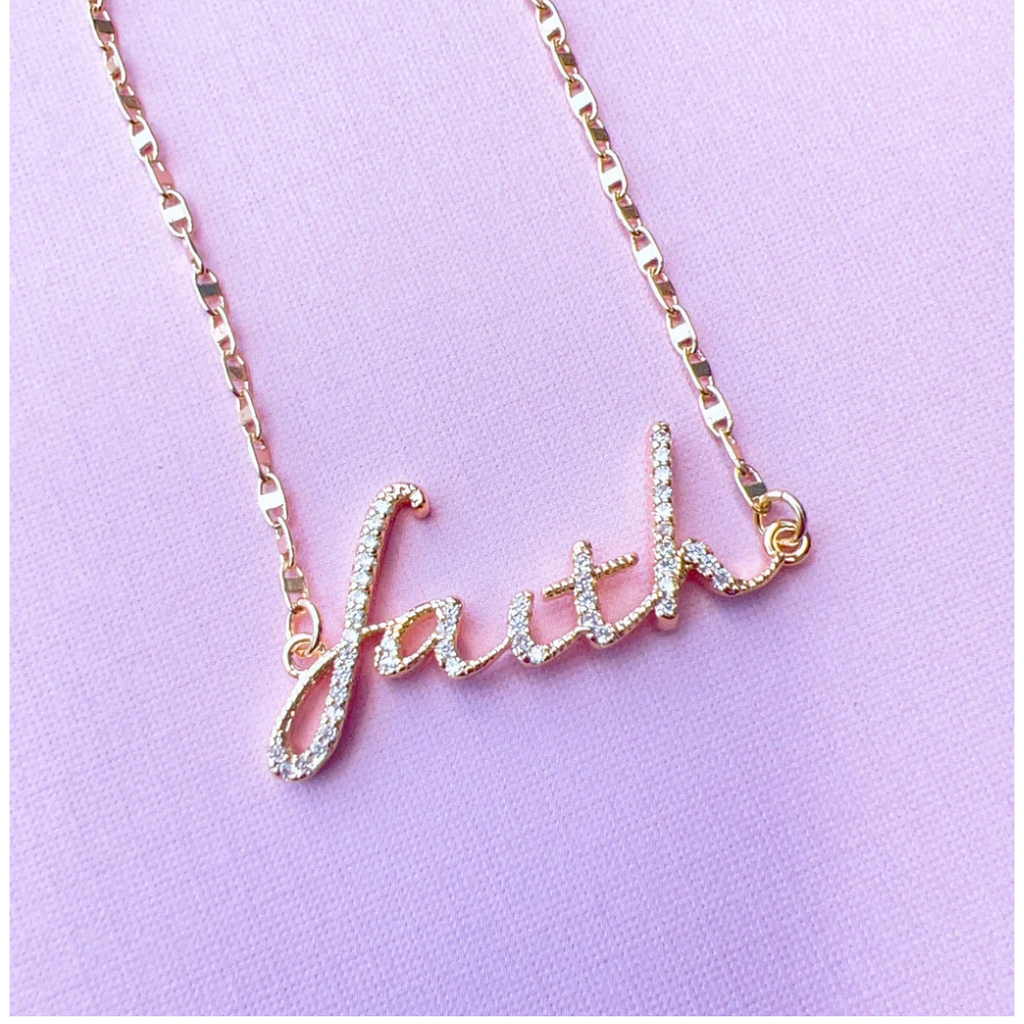 Faith Necklace in Gold