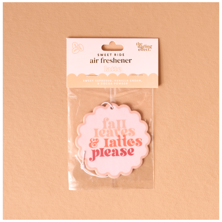 Fall Leaves and Lattes Car Air Freshener