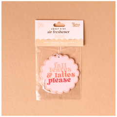 Fall Leaves and Lattes Car Air Freshener