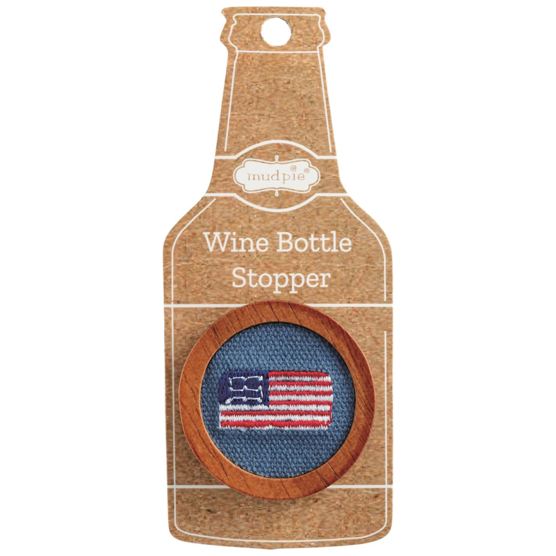 Flag Embroidered Bottle Stopper