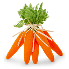 Flocked Orange Carrot Bundle