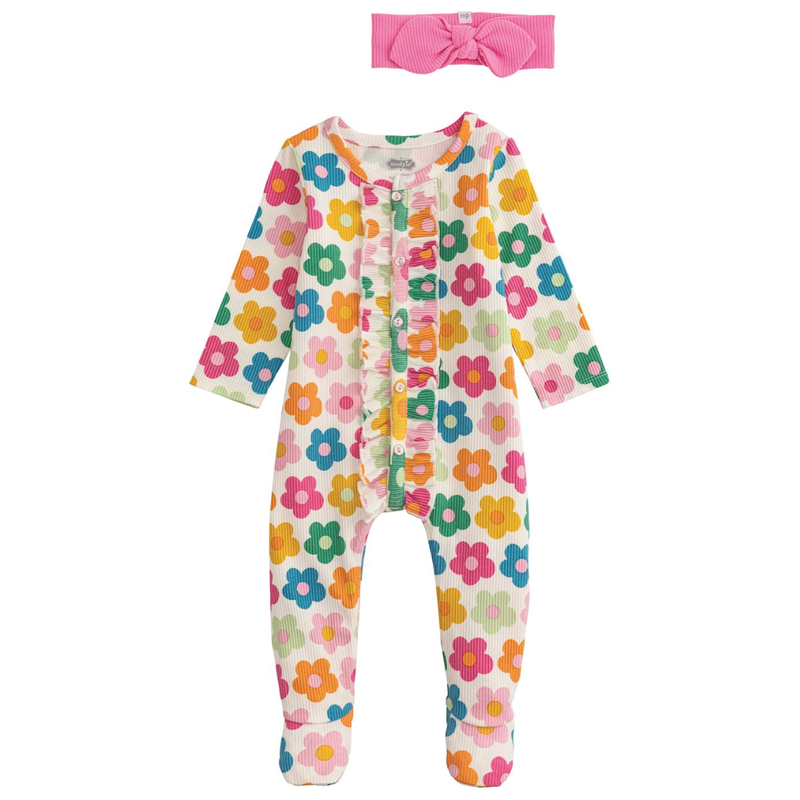 Flower Power Sleeper and Headband Set