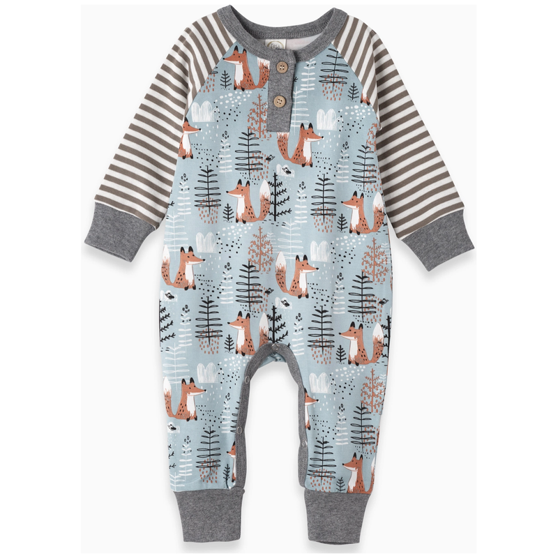 Foxy Forest Bamboo Baby Romper