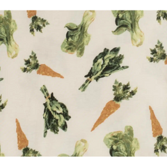 Fresh Veggies Organic Cotton Muslin Two-Piece Burp Cloth Set 1