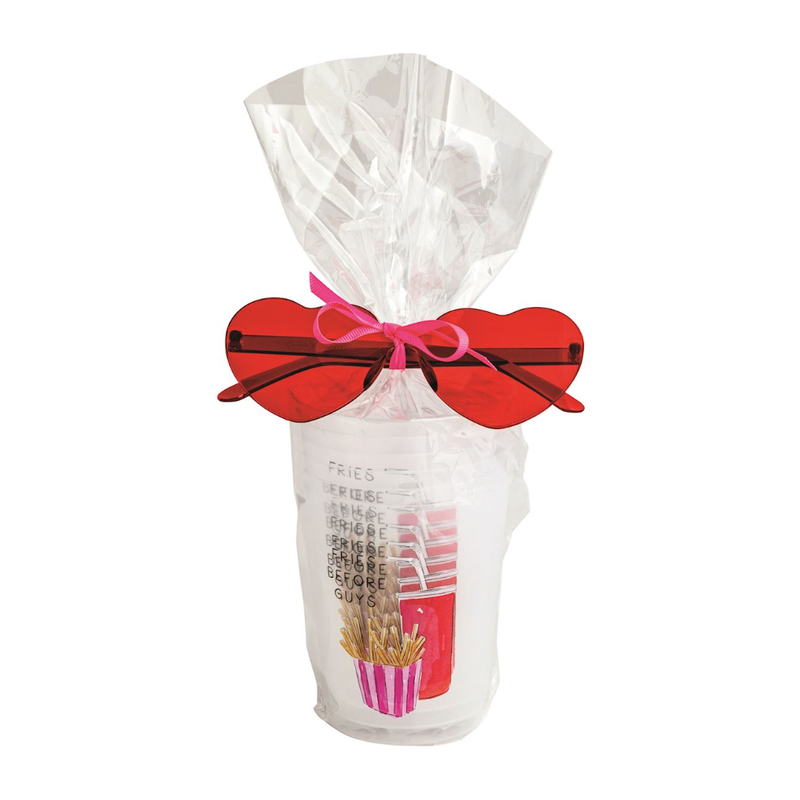 Fries Before Guys Party Cups and Glasses Set