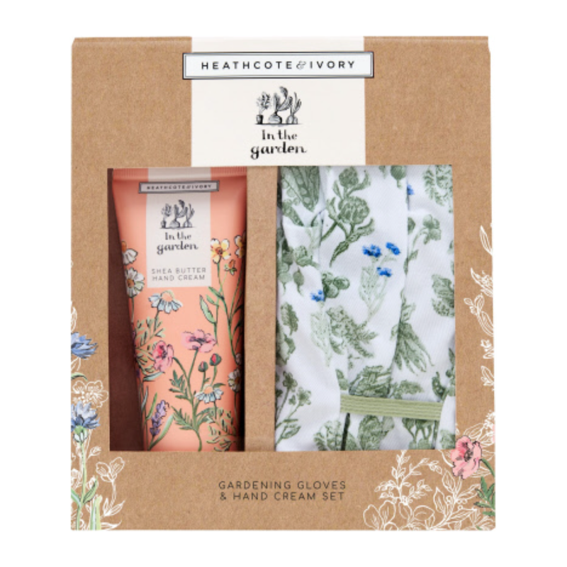 Gardening Gloves and Hand Cream Set