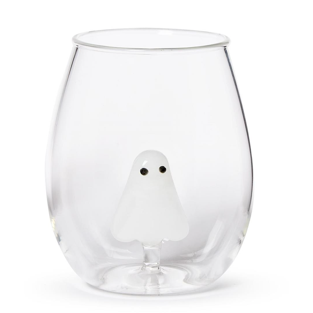 Here for the Boos Ghost Icon Stemless Wine Glass
