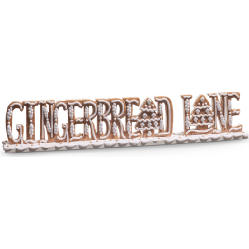 Gingerbread Lane. Cut Out Sign