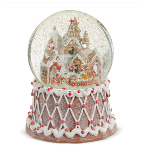 Gingerbread town Lighted Swirlling Glitter Water Globe