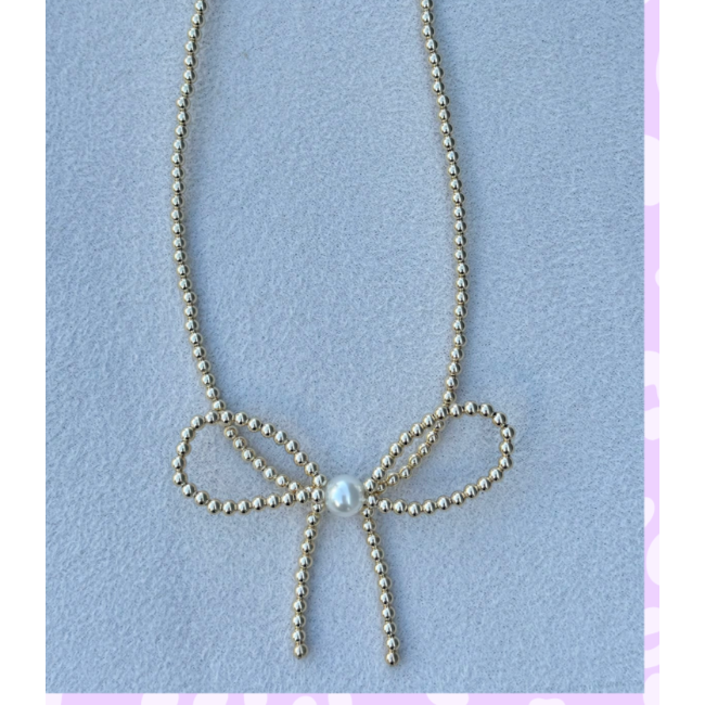 Gold Filled Bow Necklace