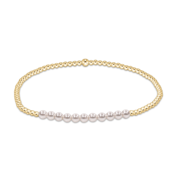 Gold Bliss Pearl 3mm Bracelet