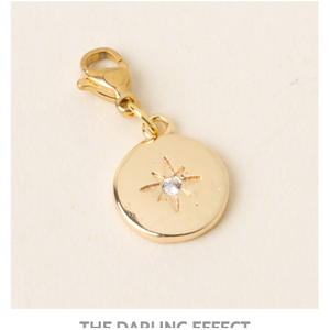 Gold Compass Gold Charm