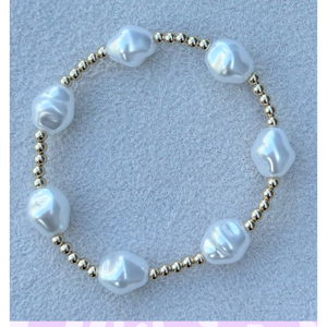 Gold Filled Mother of Pearl Bracelet