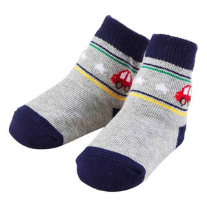 Gray/Navy Car Socks