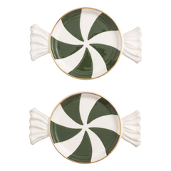 Green Candy Tidbit Plate