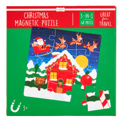 Green  Christmas Magnetic Puzzle Book 