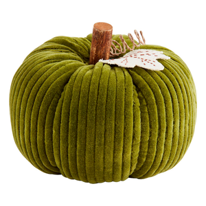 Green Corduroy Pumpkin Sitter 