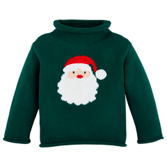 Green Santa Rollneck Sweater