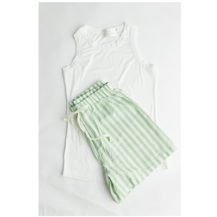 Green Cabana Short and Tank Set 