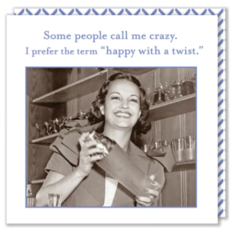 Happy with a Twist Cocktail Napkin