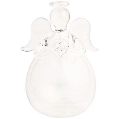 Heart Glass Angel Bud Vase 