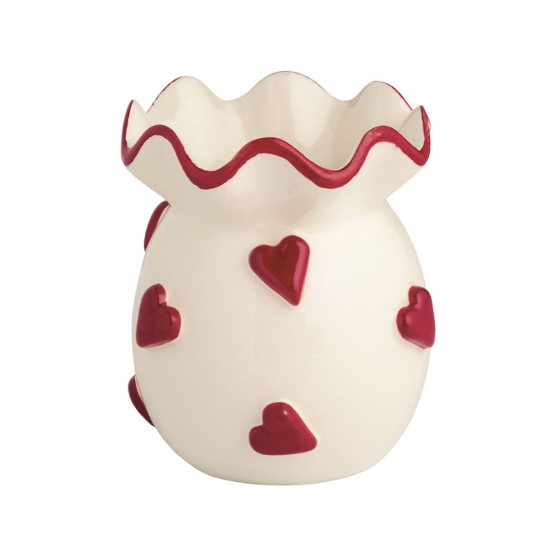 Heart Ruffle Bud Vase