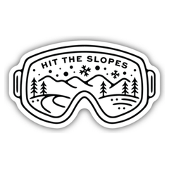 Hit the Slopes Sticker