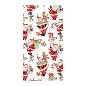 Holly Jolly Santas Guest Towels 