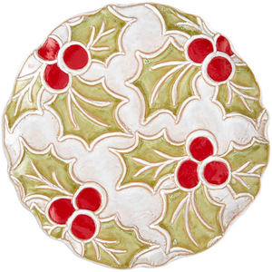 Holly Salad Plate