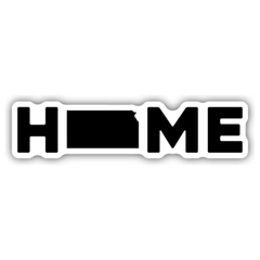 Home with Kansas Shape Sticker