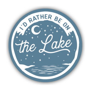 I'd Rather be on the Lake Sticker