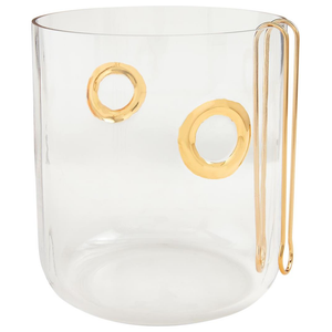 Gold Ring Ice Bucket Set