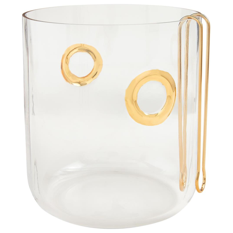 Gold Ring Ice Bucket Set