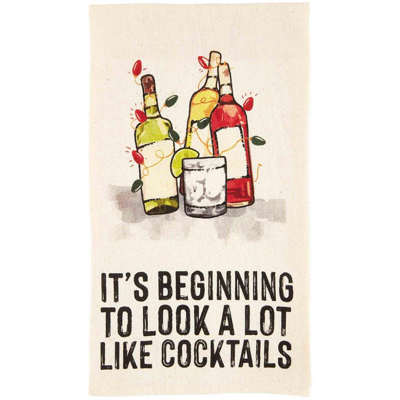 It's beginning to look a lot like cocktails towel