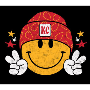 KC Smiley Sticker