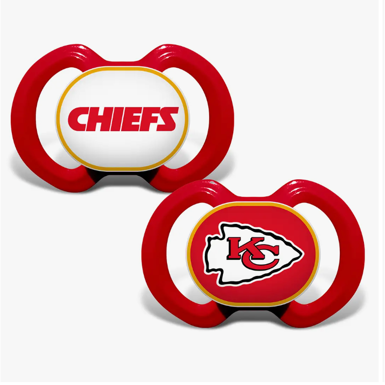 Kansas City Chiefs NFL Pacifier 2-Pack