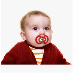 Baby with Kansas City Chiefs NFL Pacifier