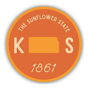 Kansas The Sunflower State Sticker