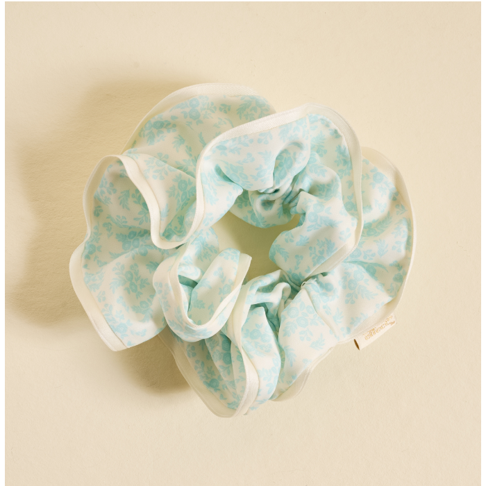 Light blue and white