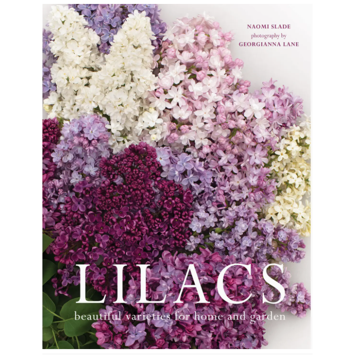 Book cover of 'Lilacs' with a colorful display of lilac flowers.